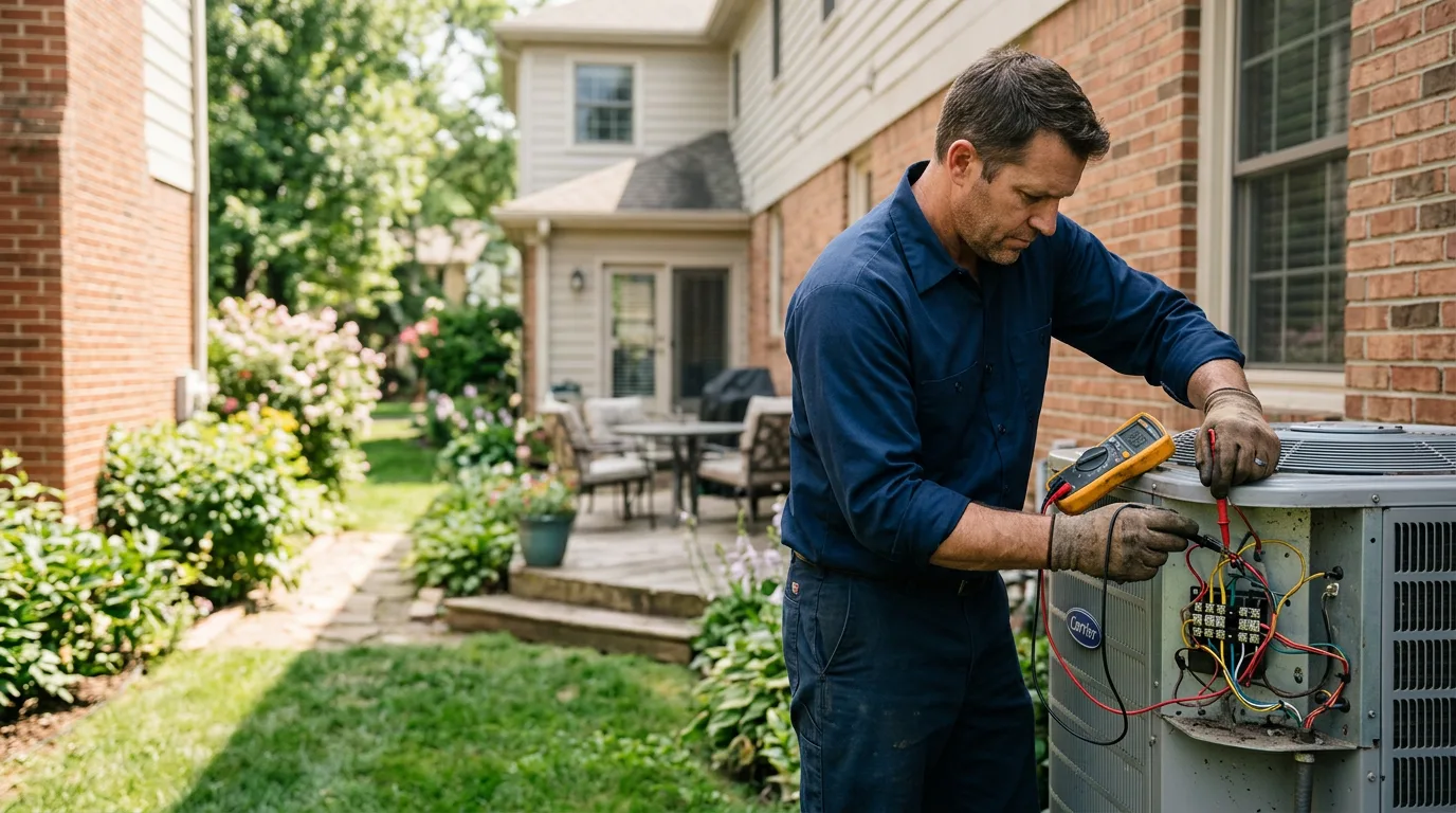 HVAC technician working near Wetmore, MI